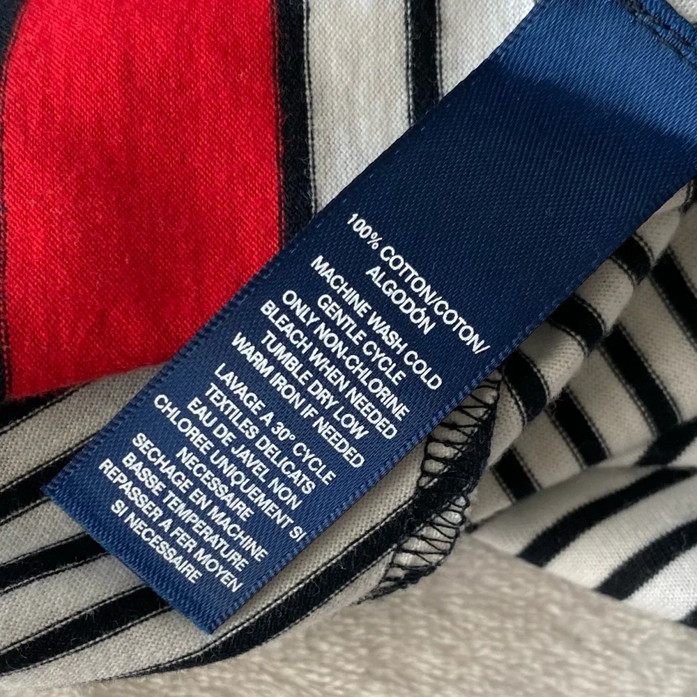 Chaps Chevron Maxi Skirt 100% cotton sz Medium new with Tags - Picture 10 of 14